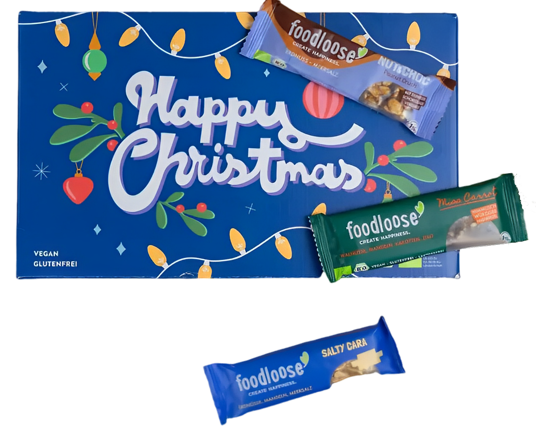 Foodloose Nussriegel-Adventskalender 2023 - Inhalt