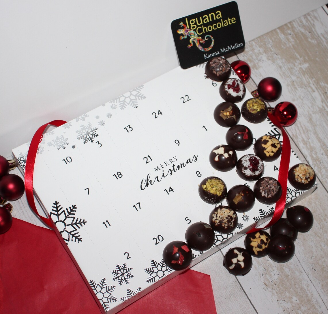 Iguana Chocolate - Dark Chocolate Christmas Advent Calendar