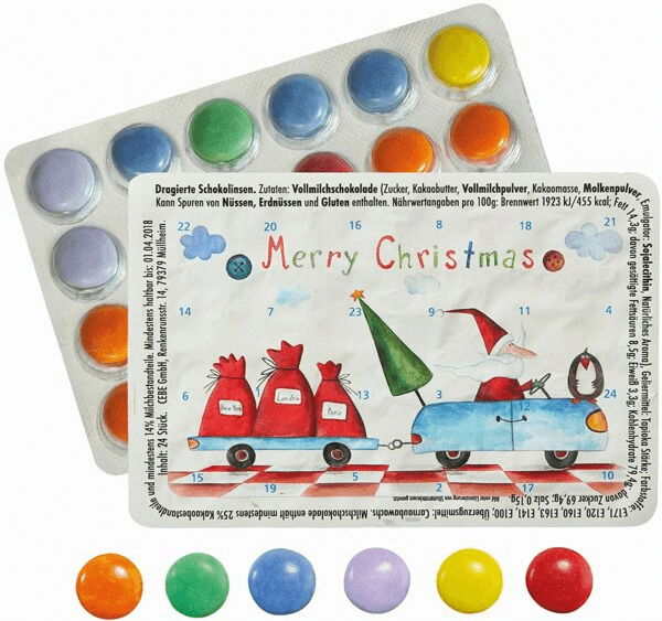 Mini-Adventskalender mit Schokolinsen – Der vielleicht kleinste Adventskalender der Welt Mini-Adventskalender mit Schokolinsen – Der vielleicht kleinste Adventskalender der Welt