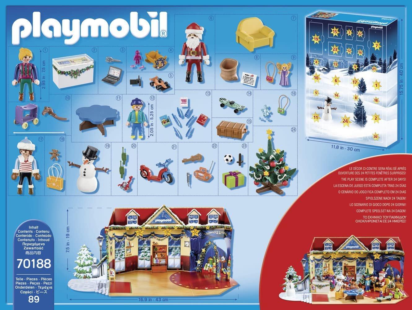 Playmobil 70188 Christmas Advent Calendar 2023 - Inhalt Content (EN)