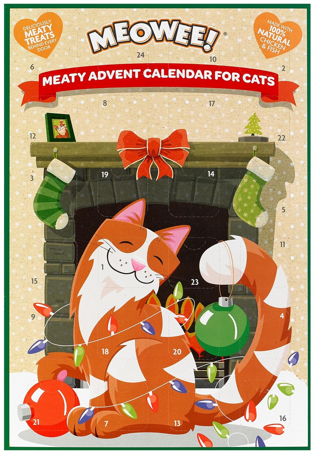 Meowee Meaty Advent Calendar for Cats Content (EN)