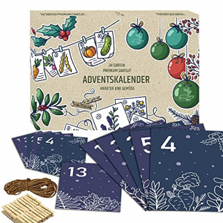 Saatgut-Adventskalender Gemüse und Kräuter Saatgut-Adventskalender Gemüse und Kräuter