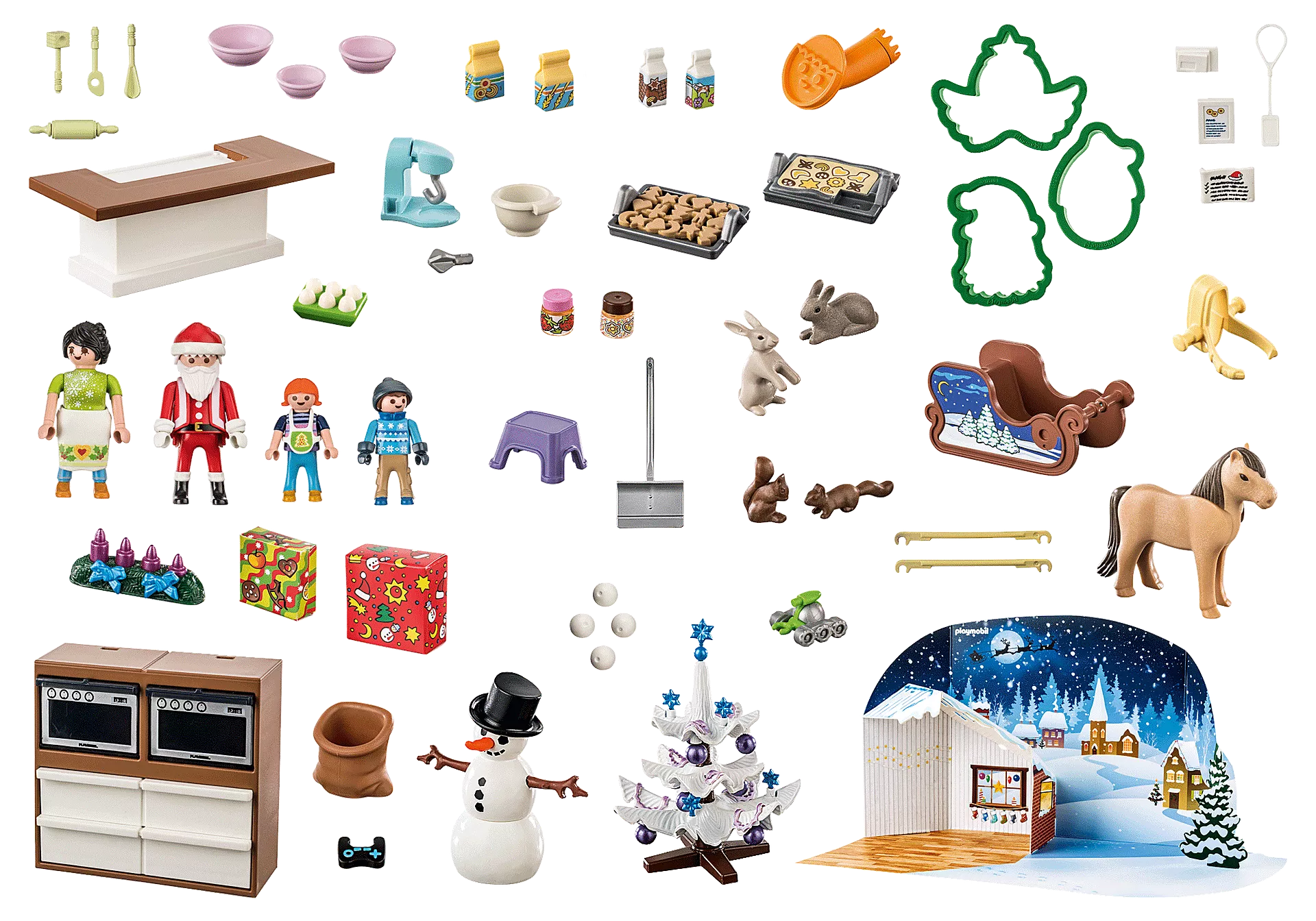 Playmobil 71088 Christmas Bakery Advent Calendar 2023 - Inhalt Content (EN)