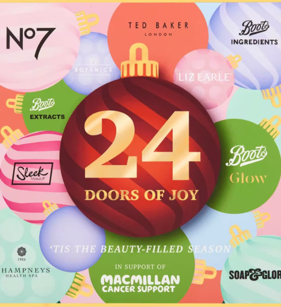 Macmillan 24 Doors of Joy Beauty Advent Calendar 2023