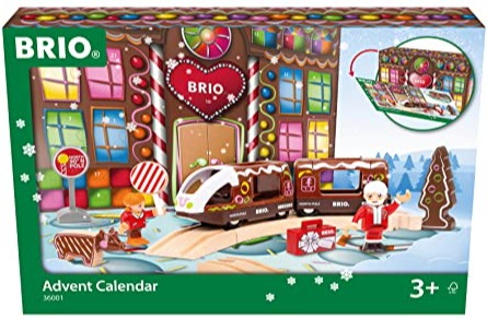 Advent Calendar 2022 Spec.set: Weihnachtlicher Holzeisenbahn-Spaß mit einer Überraschung hinter jedem Türchen - Empfohlen ab 3 Jahren und kompatibel mit allen Elementen der BRIO World