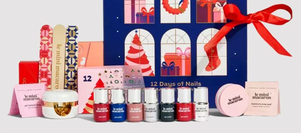Le Mini Macaron 12 Days of Nails  Advent Calendar - Inhalt Content (EN)