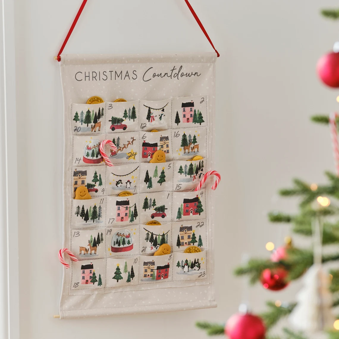 Scandi Fabric Fill Your Own Christmas Advent Calendar Kit 2023