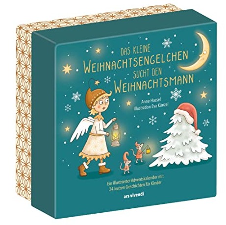 Ars Vivendi Das kleine Weihnachtsengelchen sucht den Weihnachtsmann: Kinder-Adventskalender 2022 mit 24 kurzen Geschichten für Kinder