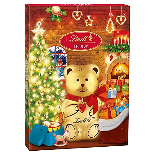 Lindt Teddy Advent Calendar 172g - Lindt Milk Chocolate Assortment