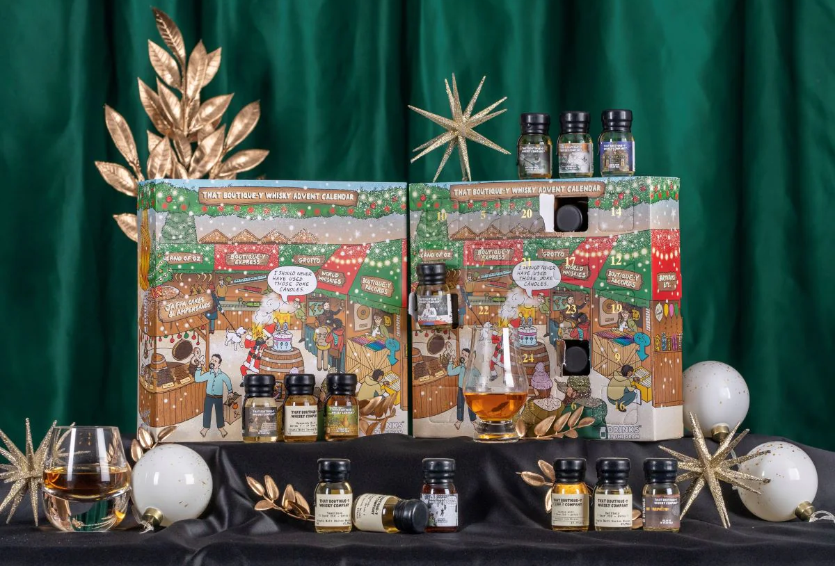 Drinks by the Dram That Boutique-y Whisky Company Advent Calendar 2023 - Inhalt Content (EN)