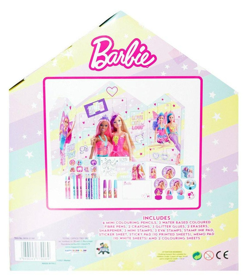 Barbie Stationery Advent Calendar 2023 - Inhalt Content (EN)