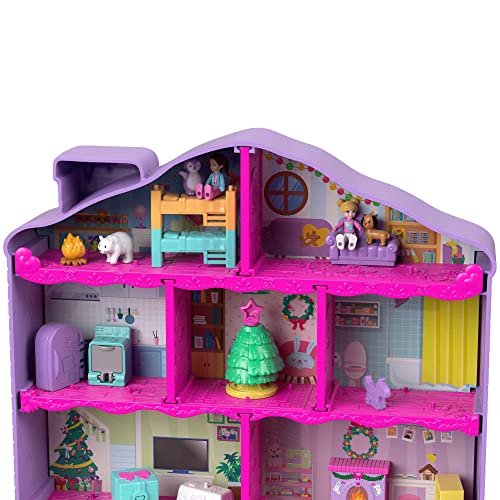 Polly Pocket HHX84 - Adventskalender 2022 für Kinder mit 25 Überraschungen, Spielzeug für 24 Tage, enthält Polly & Shani-Puppen, diverses Zubehör und Spiel-Haus, ab 4 Jahre variant