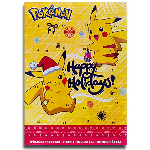 Pokemon Happy Hollidays - Adventskalender Schokolade, Schoko Weihnachts Kalender
