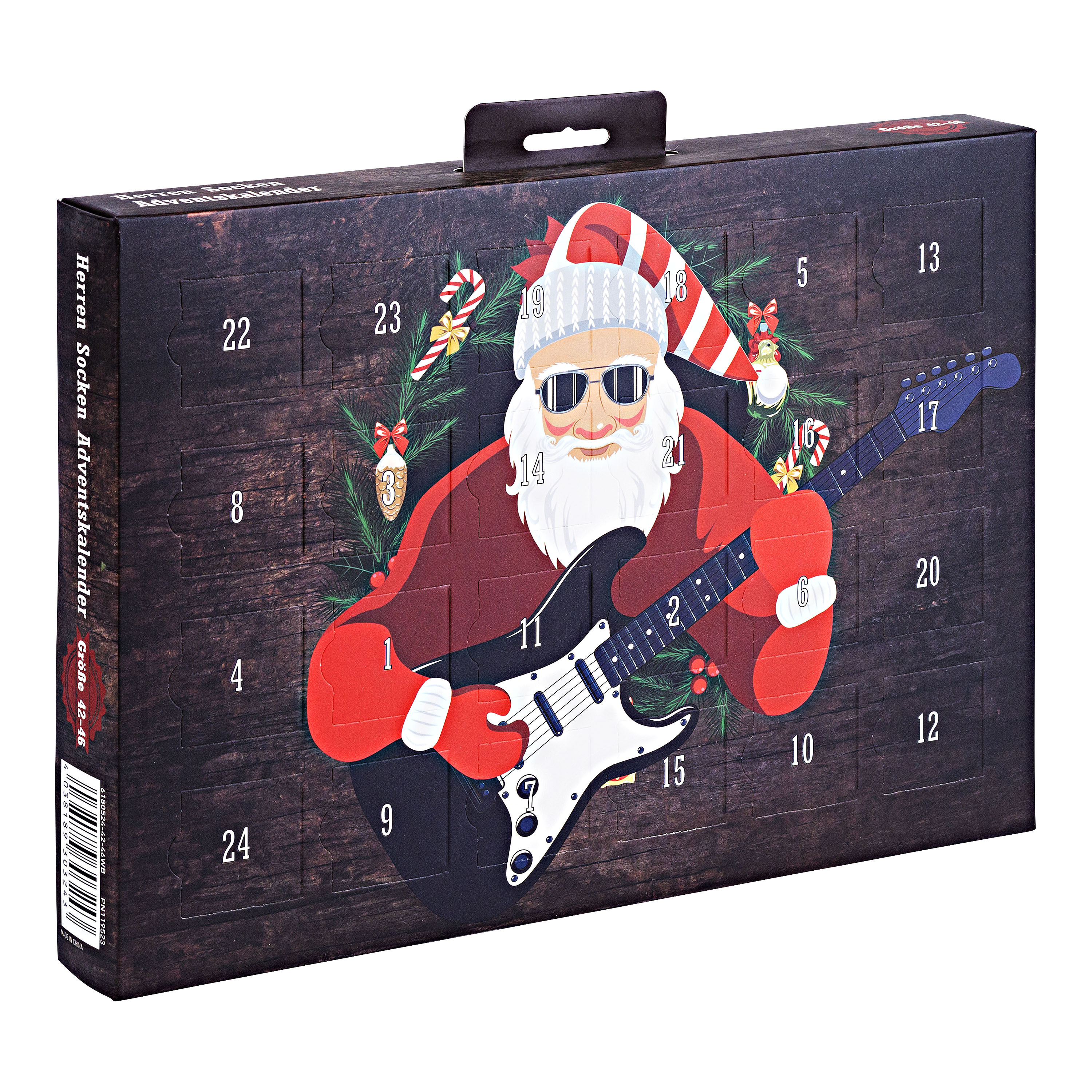 Adventskalender Socken Rocking Santa Herren - Kalender bestellen