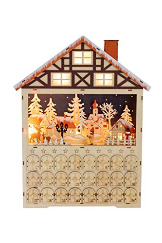 Contents: Clever Creations 2 Scene Wooden Advent Calendars
