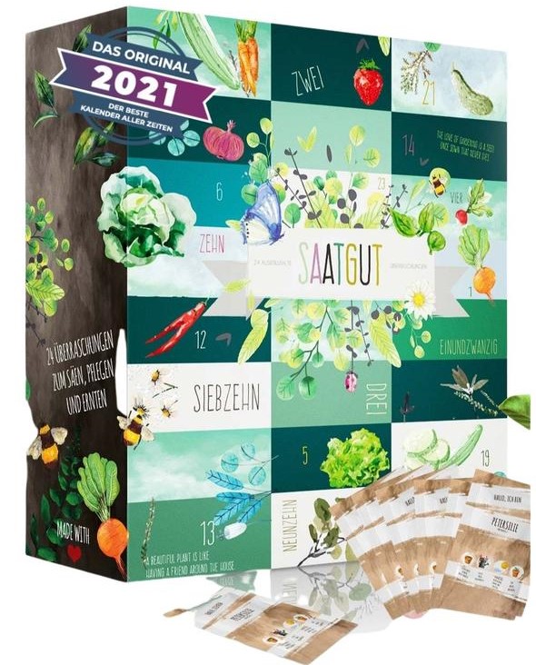 Saatgut Adventskalender für Gärtner 2022