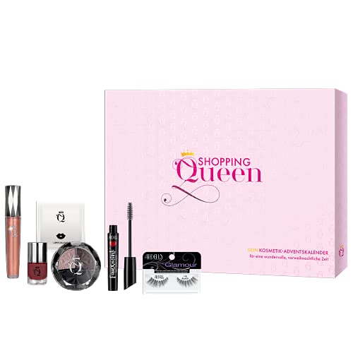 Shopping Queen - Ardell Kosmetik-Adventskalender, 24 Make-Up und Beauty Überraschungen, Highlights für Augen, Lippen und Gesicht, in edler Box, tolle Geschenk-Idee für Mädchen und Frauen