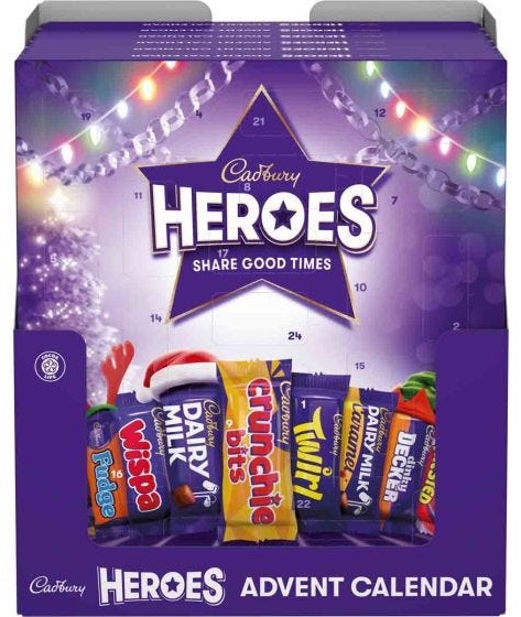 Cadbury Heroes Chocolate Advent Calendar Box of 6 (230g)