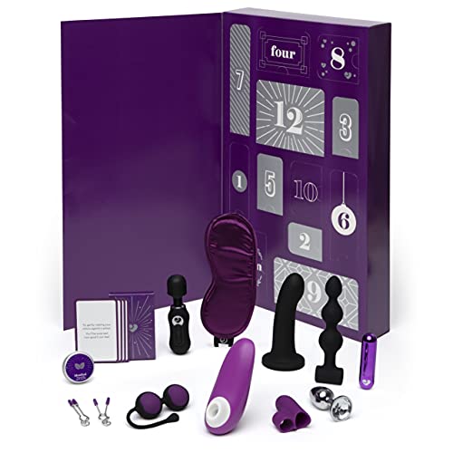Lovehoney Lila Adventskalender 2021 für Frauen - Sexy Spielzeug Geschenkset - Perfekt für Solo und Pärchen Spiel - 12 Tage