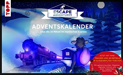 Adventskalender Escape Adventures - Der mystische Express: Löse die 24 Rätsel im mystischen Express. Mit geheimnisvollen Objekten, digitalen Extras ... (ca. 50 cm x 30,8 cm x 3,5 cm)