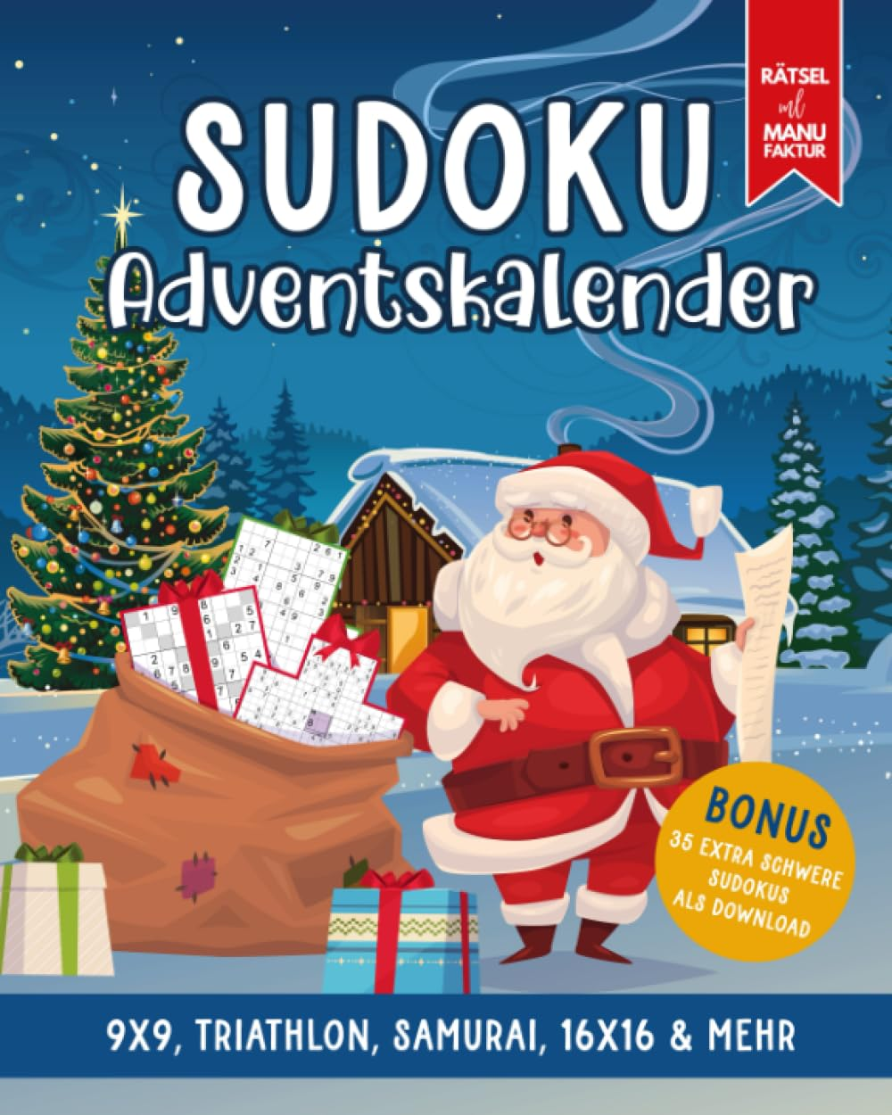 Sudoku Adventskalender für Erwachsene: Weihnachtskalender 2023