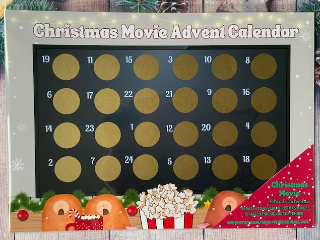 Whereswallart Christmas Movie Advent Calendar Advent Calendar for Men