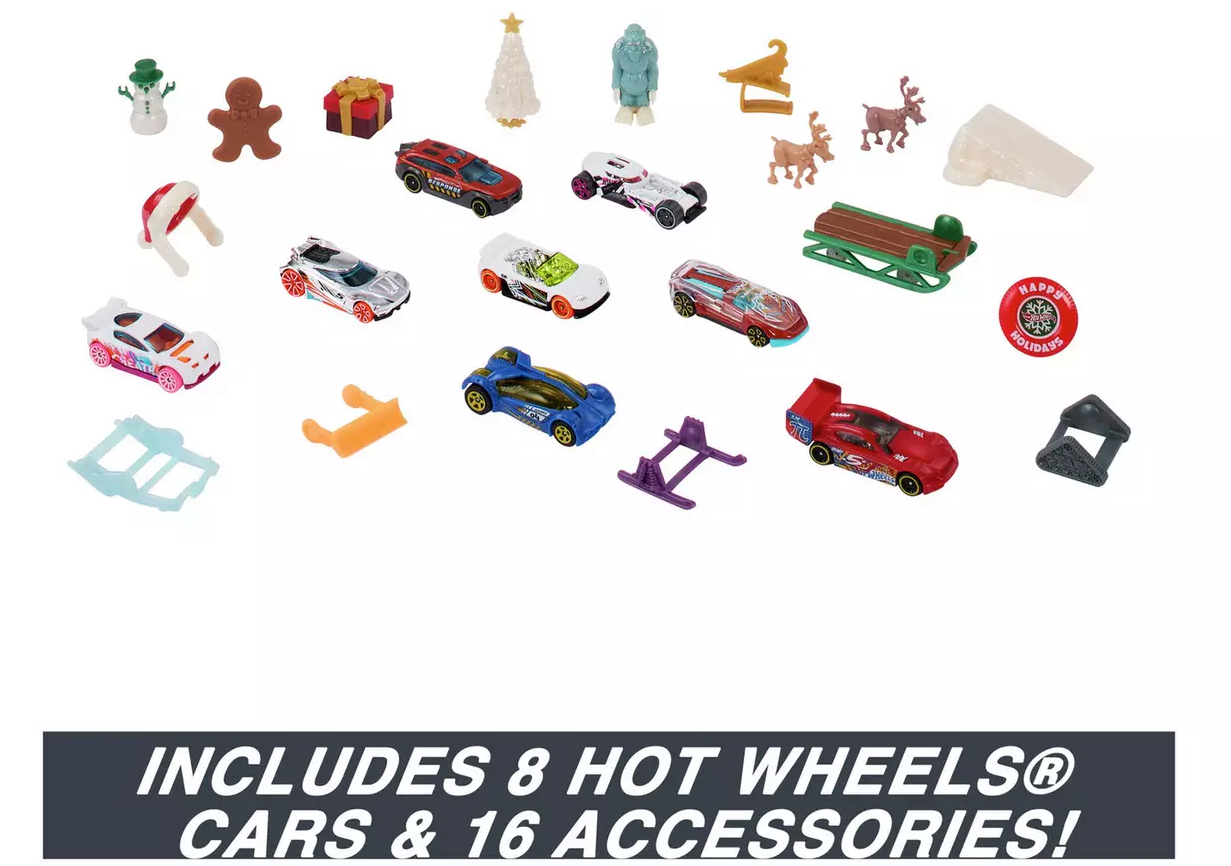 Hot Wheels Advent Calendar 2023 - Inhalt Content (EN)