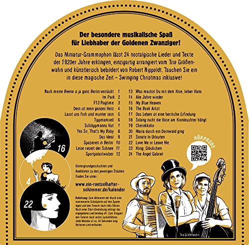 Sound-Adventskalender: Ein Rätselhafter Schimmer - Vintage-Grammophon - 24 Lieder und Gedichte aus den Goldenen Zwanzigern variant