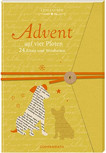 Briefbuch: Advent auf vier Pfoten - 24 Zitate und Weisheiten (Literarische Adventskalender)