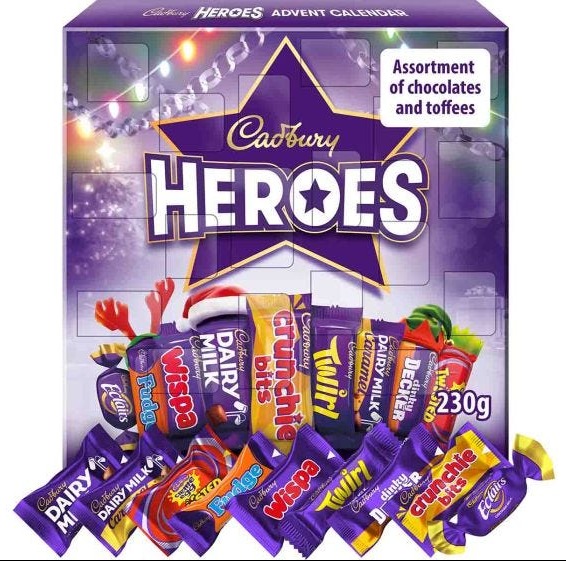 Cadbury Heroes Chocolate Advent Calendar 230g