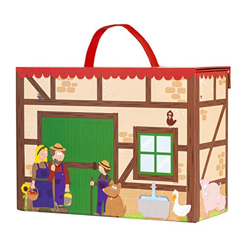 Bauernhof für Kinder inkl. Adventskalender mit 24 Holzfiguren – detail 1