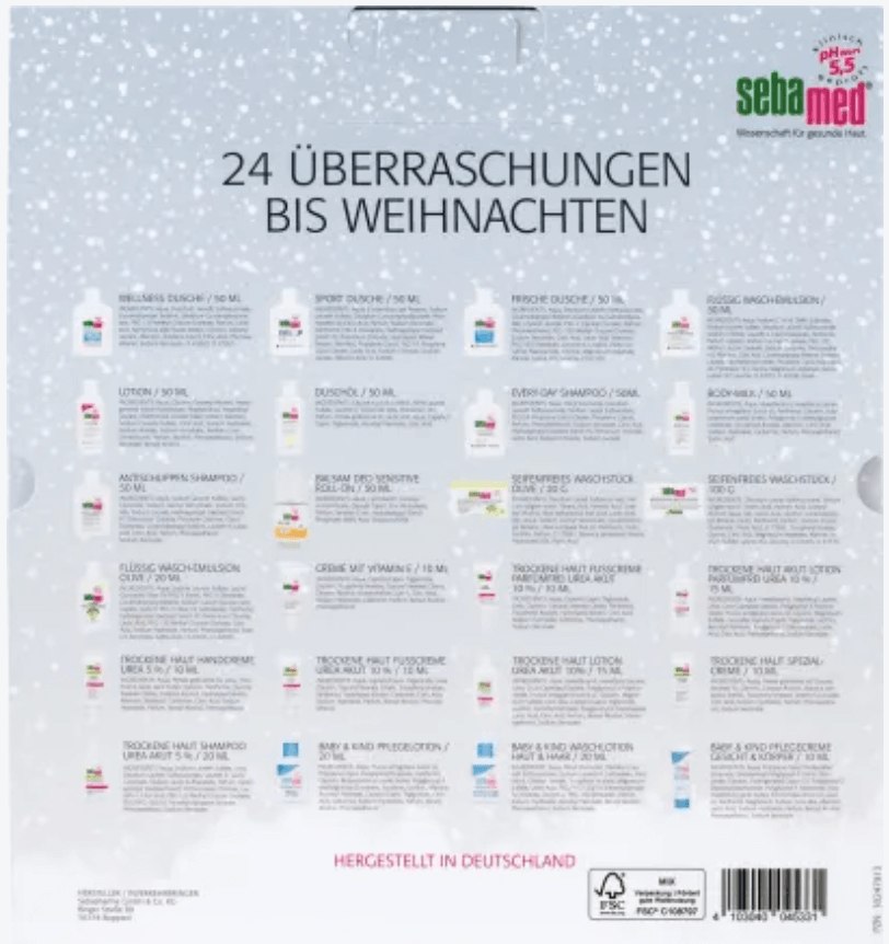 DM 24 entspannende Adventstage Adventskalender 2023 - Inhalt Inhalt (DE)