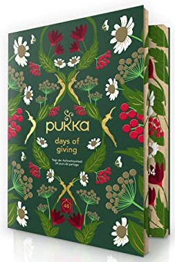Pukka Bio-Tee Buch Adventskalender "Tage der Aufmerksamkeit" ( zum Teilen - mit 48 Bio-Tees nach Ayurveda Tradition für jeden Tag)