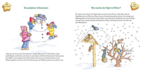 LESEMAUS 24: Weihnachtszeit im Kindergarten: 24 kurze Vorlesegeschichten für jeden Tag und ein bunter Adventskalender | Bilderbuch mit Adventskalender für Kinder ab 3 (24) variant