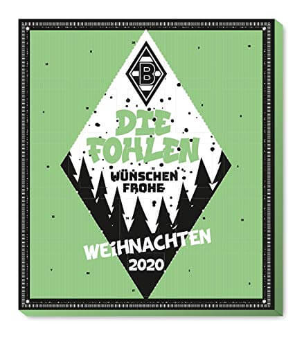Borussia Mönchengadbach - M´Gladbach - Adventskalender 2020 - Weihnachtskalender Premium mit Poster - Kalender - Bundesliga - Fußball - (7,95 € /100 g)