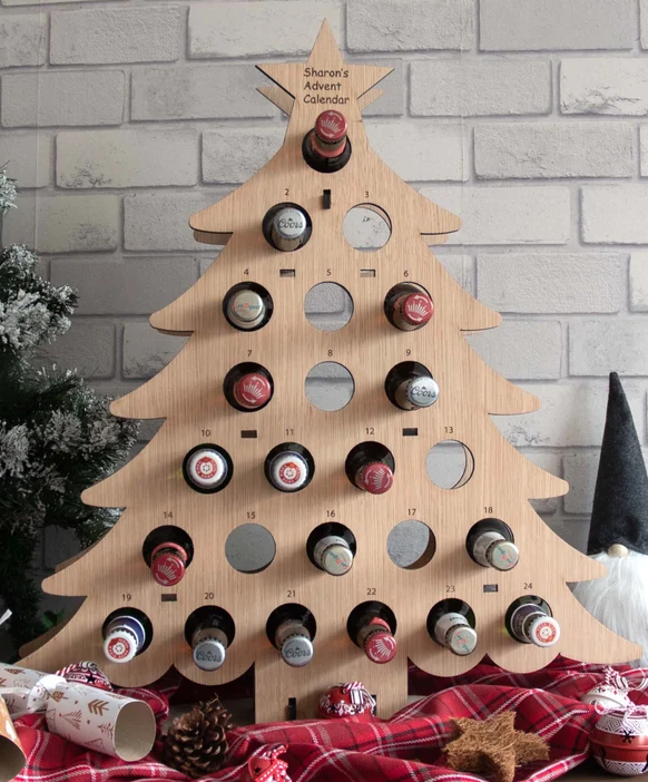 Beer Christmas Tree Personalised  Advent Calendar