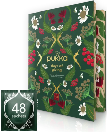 Pukka Herbs UK Days of Giving Tea Advent Calendar 2023