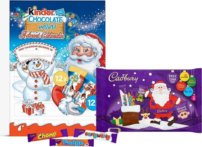 Kinder & Dairy Milk Chocolate Advent Calendar 2023