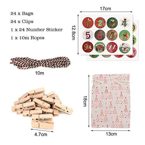 Wokkol Jutesäckchen-Adventskalender zum Selber-Befüllen Wokkol Jutesäckchen-Adventskalender zum Selber-Befüllen