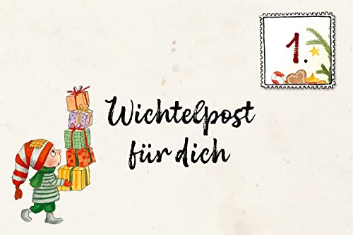 Mitmachkalender: Mein Wichteltür-Adventskalender Mit 24 Wichtelbriefen und Wichteltür-Set variant