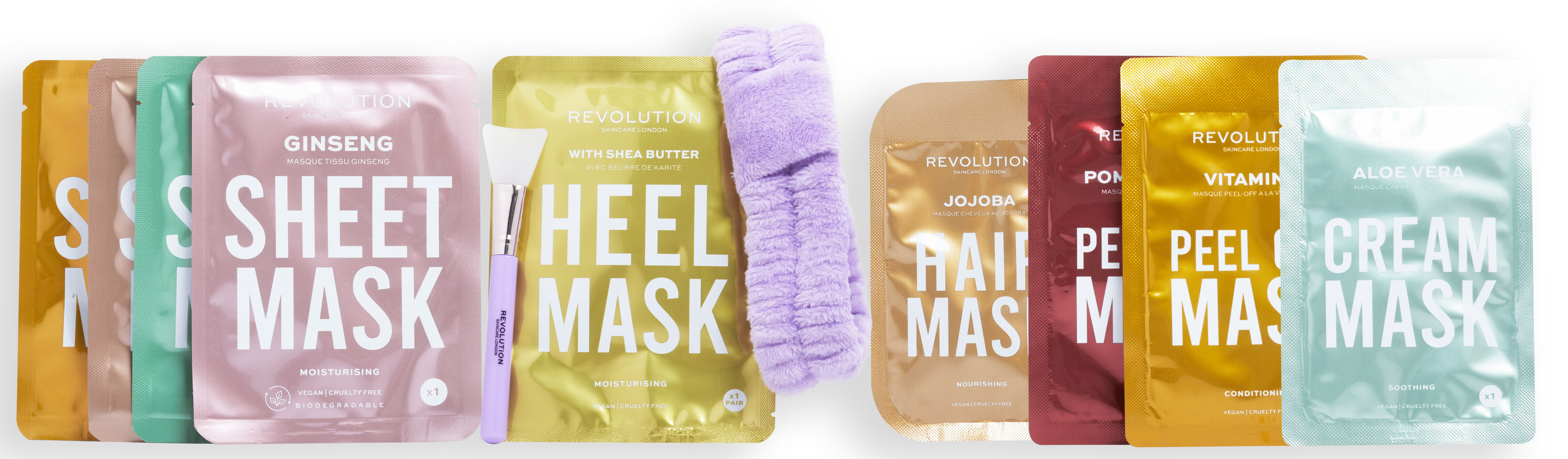 Revolution Skincare 12 Days of Face, Body & Hair Mask Advent Calendar 2023 - Inhalt Content (EN)
