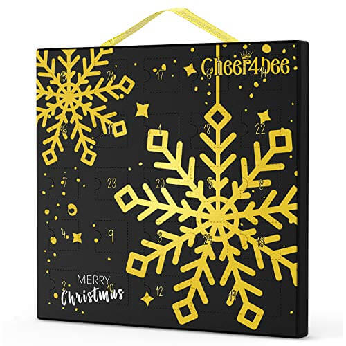 Cheer4bee Schmuck Adventskalender 2020, 24 Überraschungen Armband Kit, Halsketten, Schlüsselanhänger, Charms, Weihnachtskalender für Mädchen