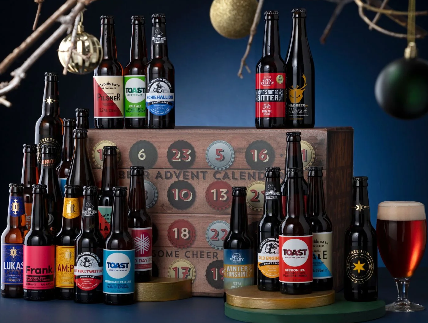 Spicers of Hythe Ltd Beer Advent Calendar - Inhalt Content (EN)