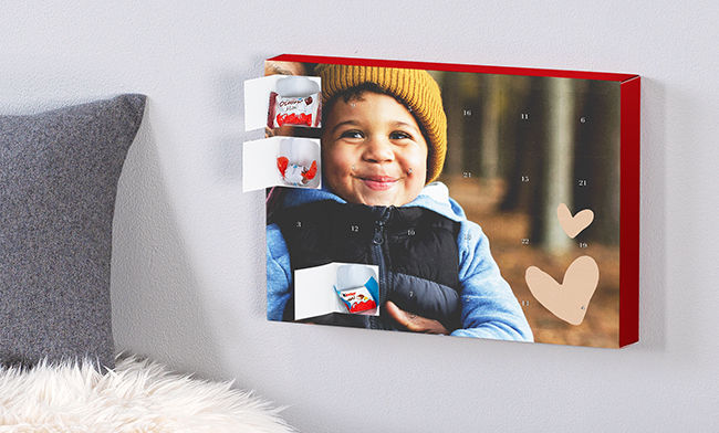 Foto-Adventskalender mit Schokolade von kinder 2020