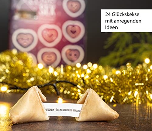 FOOD Crew Sexy Glückskeks Adventskalender 2022 Neon mit 24 anregenden Ideen - Erotikgeschenk für Männer Frauen Paare - Damen Adventskalender für Frauen - Made in Germany variant