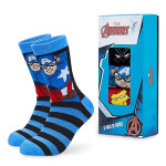 Marvel Socken Herren 5 Pack Herrensocken Avengers Lustigen Socken Set Geschenke für Männer Fanartikel (Blau/Mehrfarbig, 39-44) variant