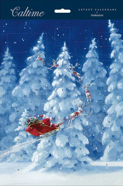 Woodmansterne Santa's Sleigh Advent Calendar 2023