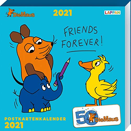 Der Kalender mit der Maus - Postkartenkalender 2021
