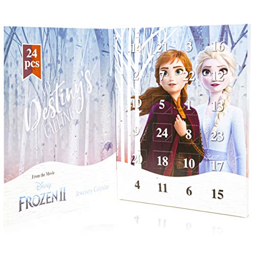 Disney Die Eiskönigin Frozen 2 Schmuck Kalender für Mädchen mit 24 Schmuck von Disney Anna Elsa Die Eiskönigin 2 Tolle Inhalte Kalender - Geschenke für Mädchen