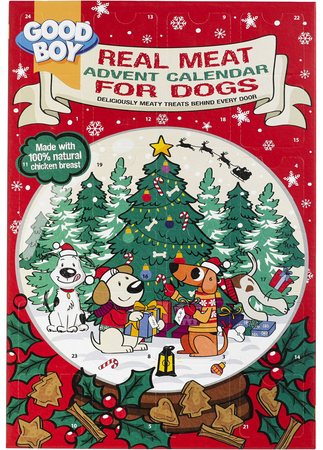 Good Boy Real Meat Advent Calendar for Dogs - Red Content (EN)